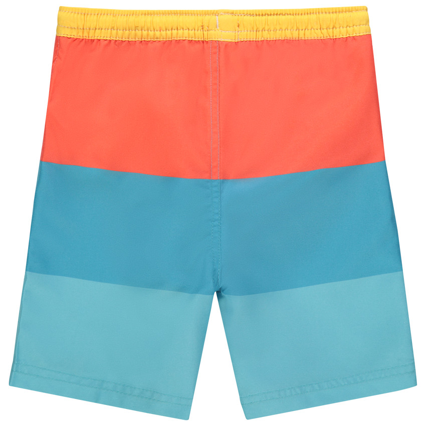 Short de bain contrasté motif girafe brodée pour bébé garçon 