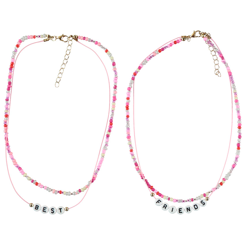 Set van 2 Best Friends parelkettingen voor meisjes 