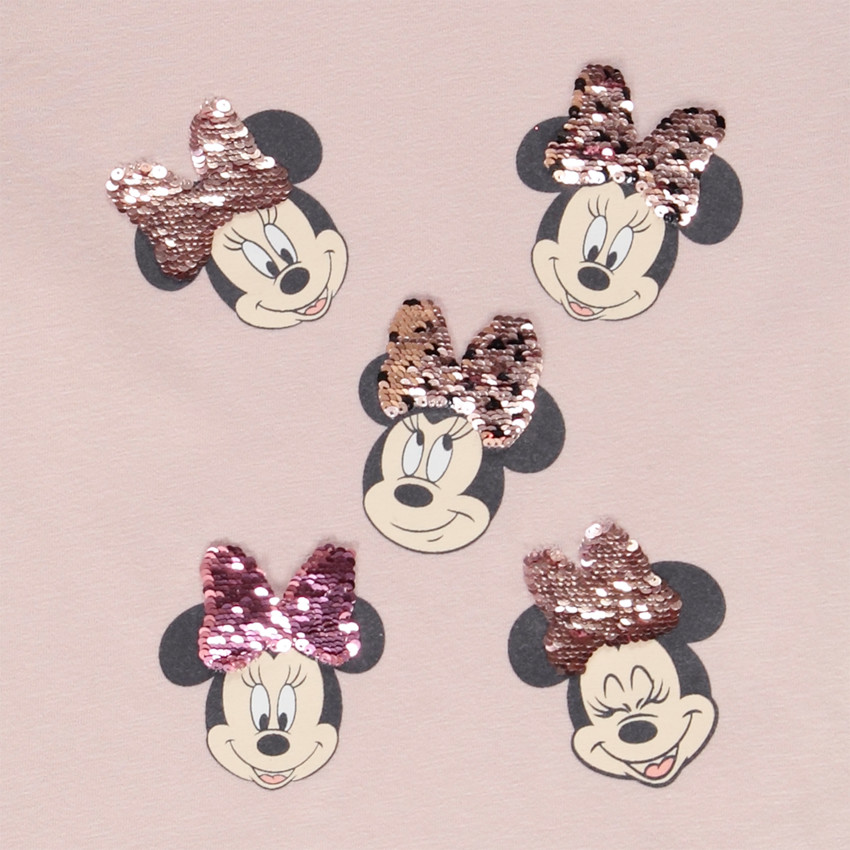 T-shirt manches longues à sequins magiques Minnie Disney pour fille 