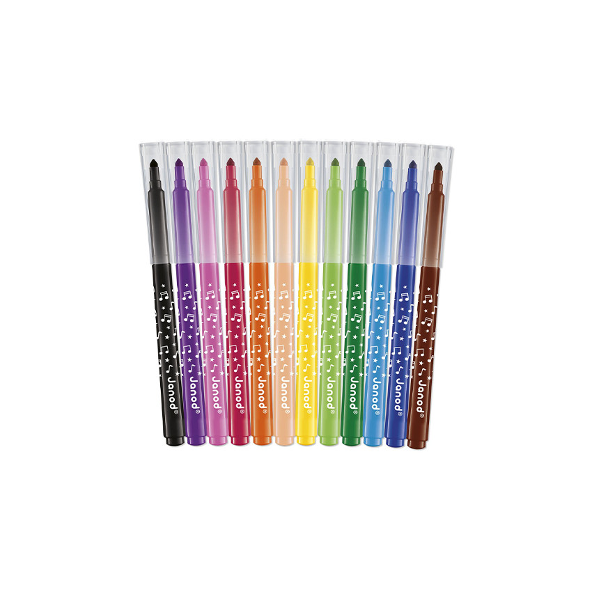 Set de feutres longue durée x12 