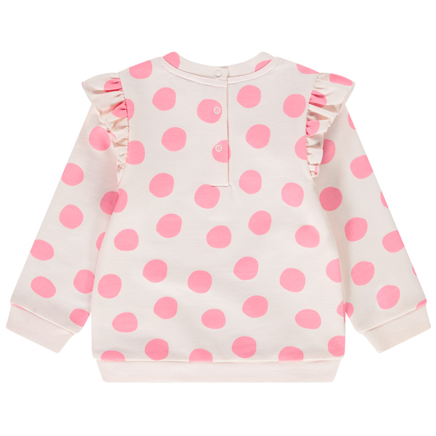 Sweatshirt met stippen en print van Marie Disney voor meisjes 