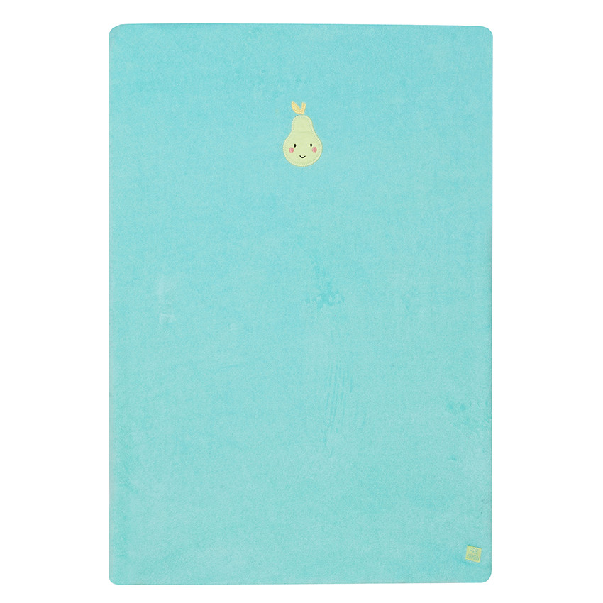 Housse de matelas à langer avec badge fruit 