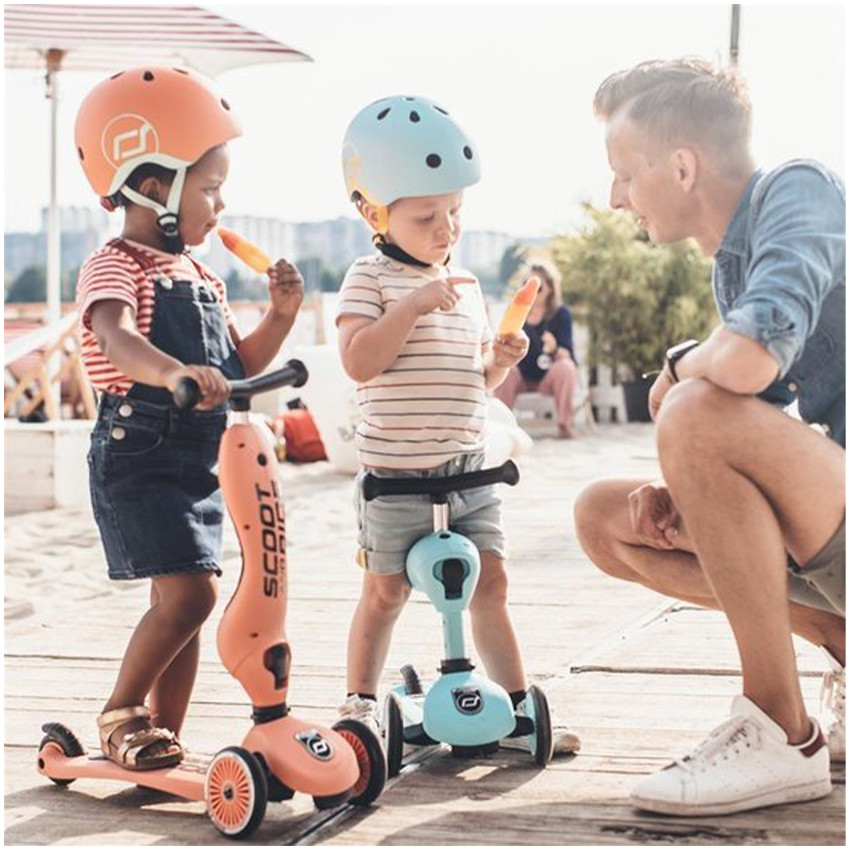 Step 2-in-1 Highwaykick 1 Staal Blauw 12m-5j 