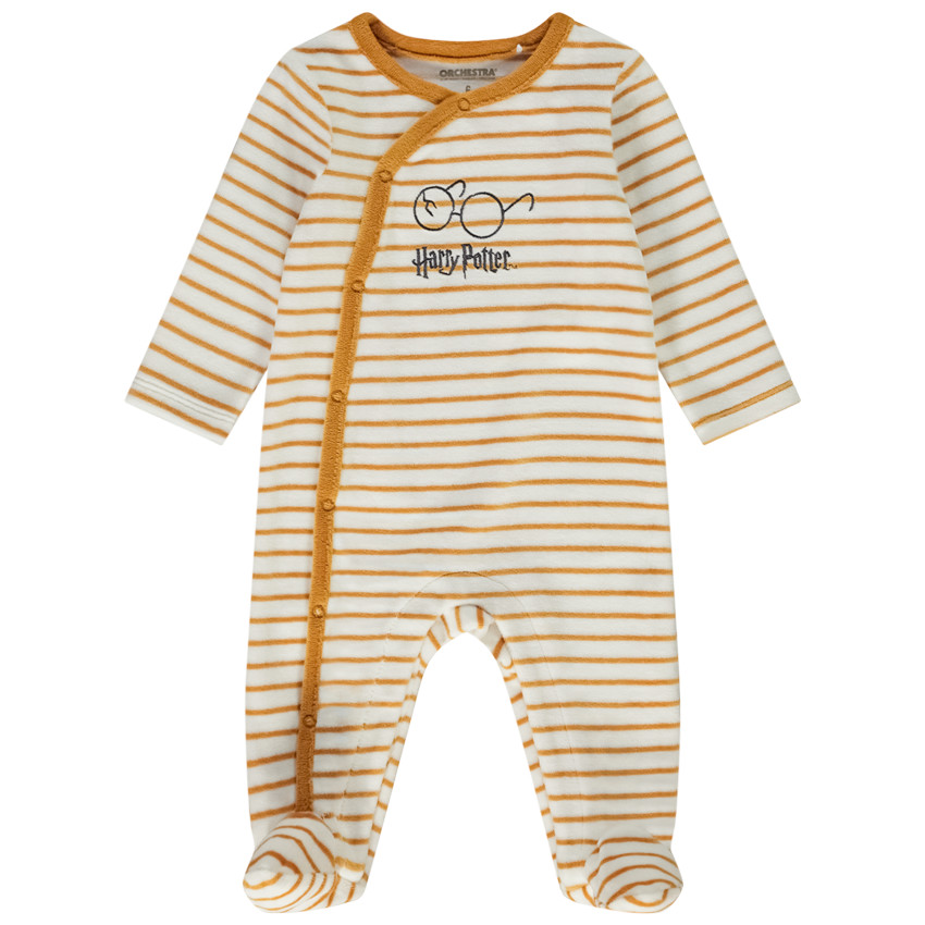 Pyjama gestreept Harry Potter Warner voor baby jongen met verschillende openingen afhankelijk van de leeftijd 