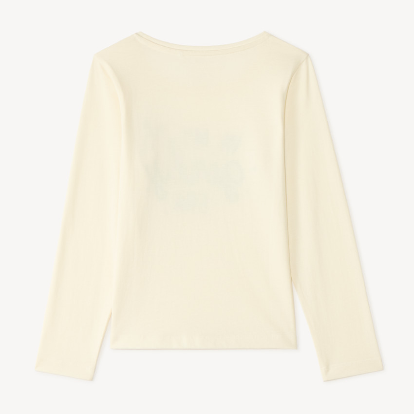 T-shirt manches longues fille imprimé fantaisie 
