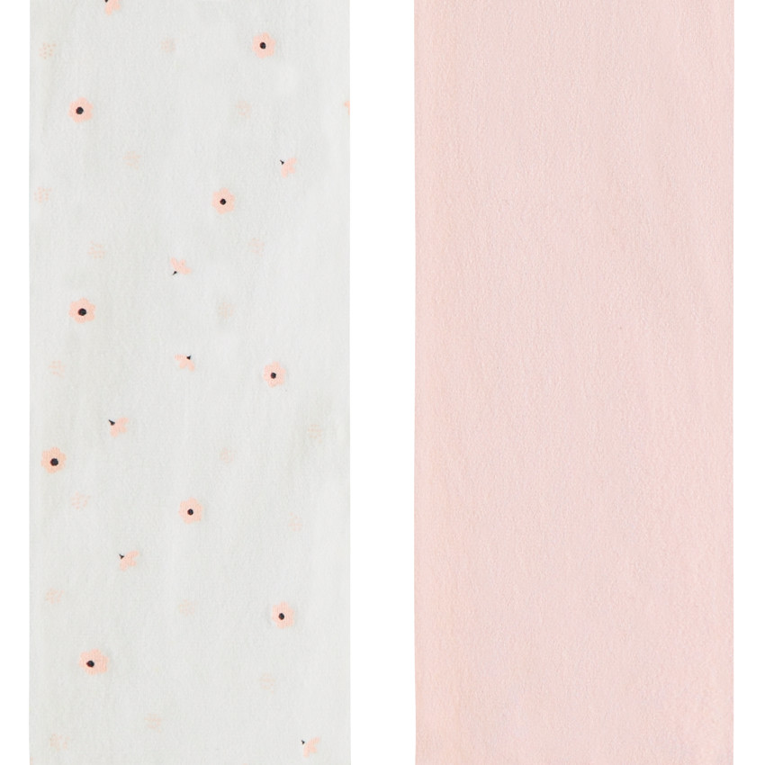 Lot de 2 collants fins fantaisie pour bébé fille 