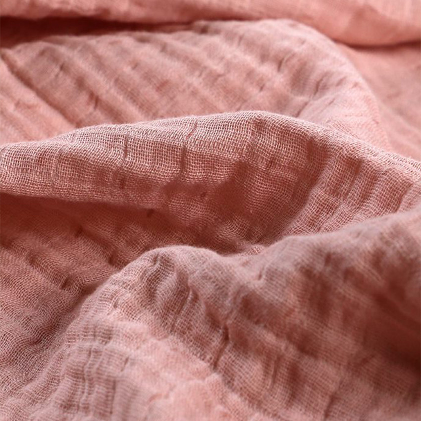 Lot de 3 langes en mousseline Lina & Joy 70x70 cm - Rose 