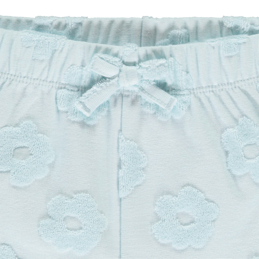Fluwelen short met dévoré effect voor meisjes 