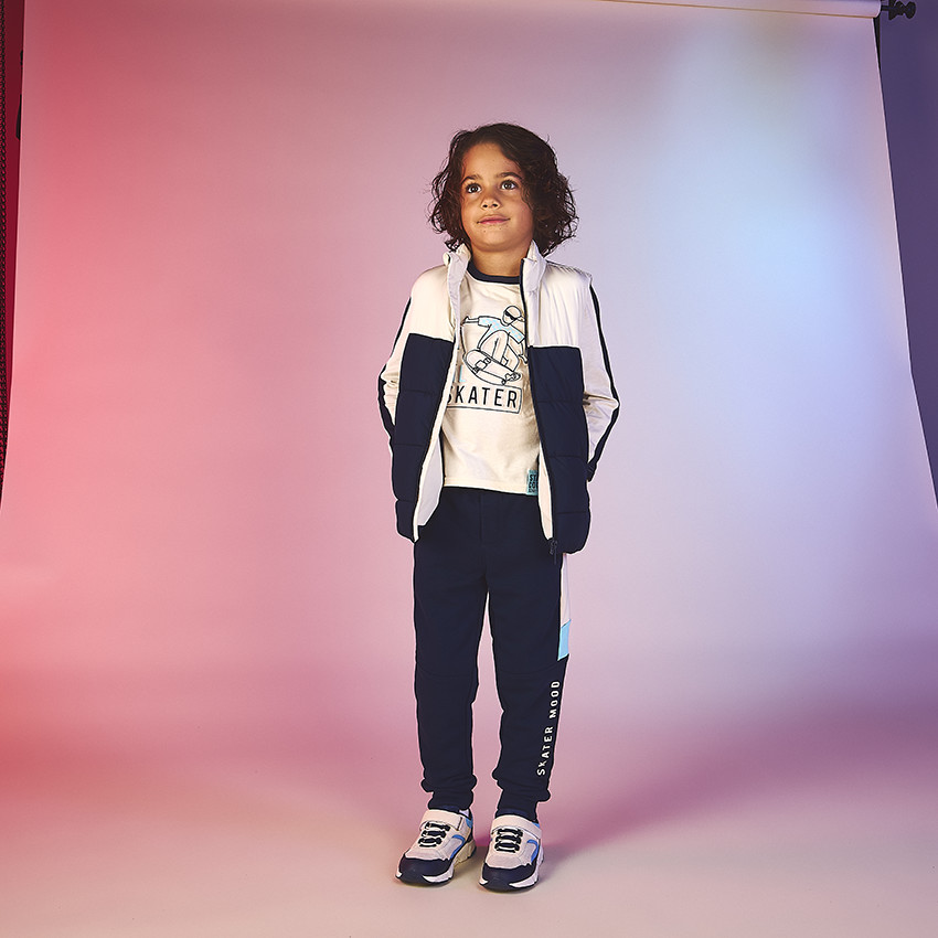 Langarm T-shirt met skate fantasie voor jongens 