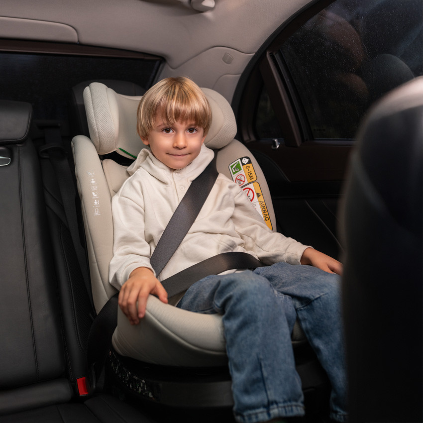 Siège-auto Solaris i-Size pivotant 40-150 cm + Jambe de force 360 Noir 