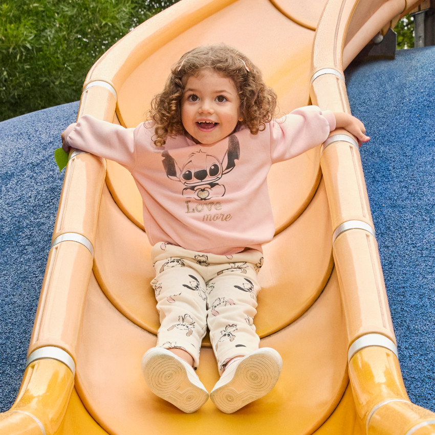 Ensemble Sweat + jogging Stitch Disney pour bébé fille  