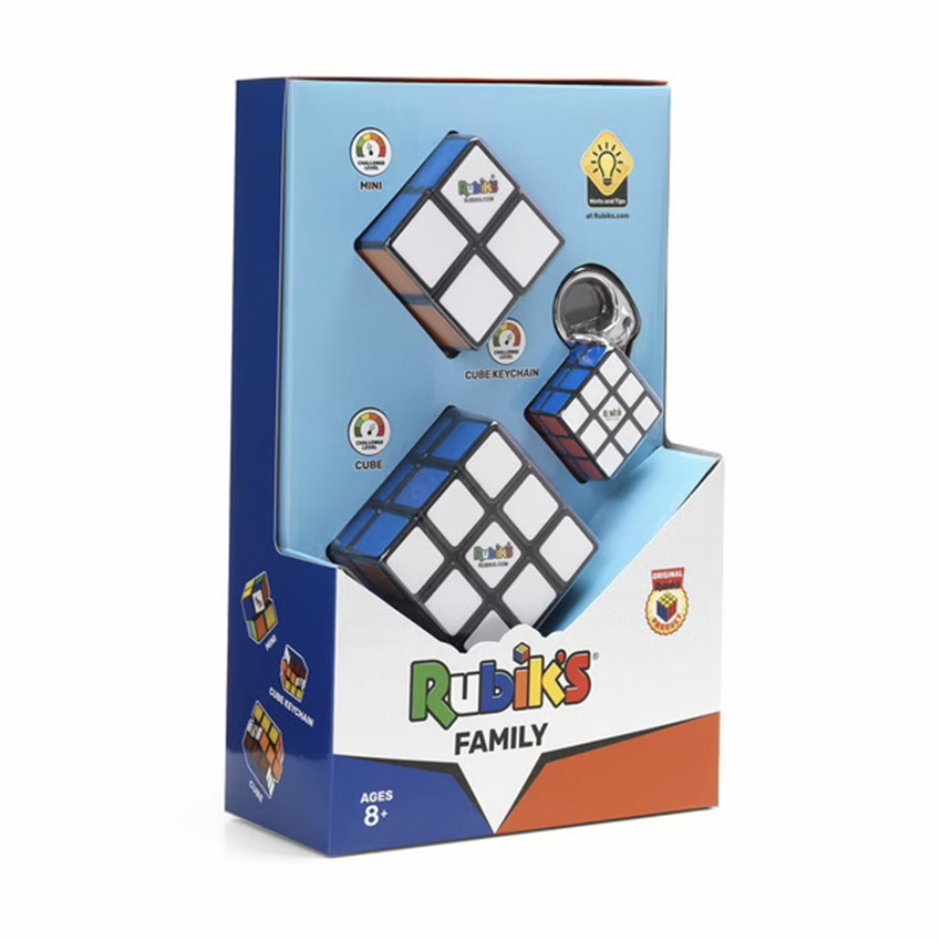 Coffret Rubik's Cube 3x3 + 2x2 + porte-clés - Rubik 