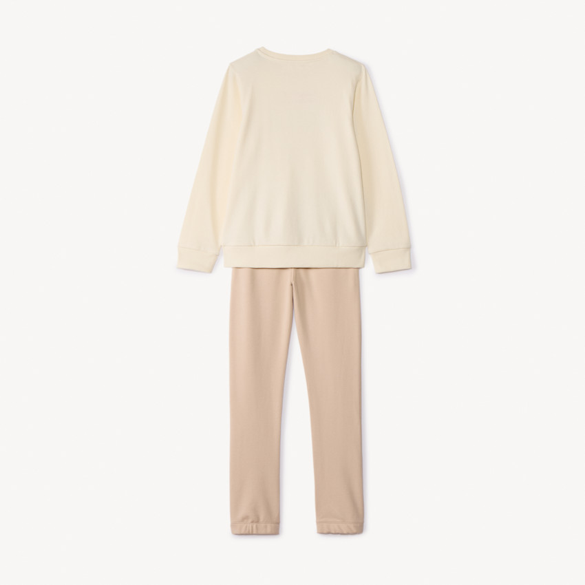 Fleece jogging set met print voor meisjes 