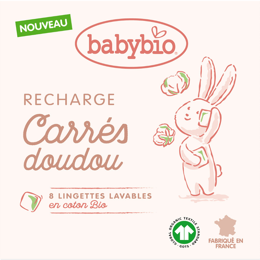Recharge de 8 lingettes lavables 