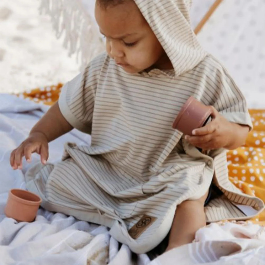 Poncho UV UPF 50+ 1-3 ans Sandy Beach/Peanut Brown 