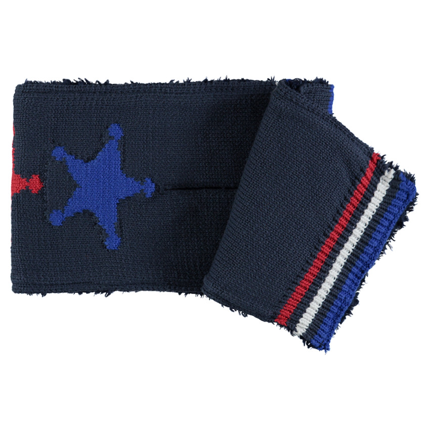 Ensemble bonnet et écharpe doublés sherpa motif jacquard 