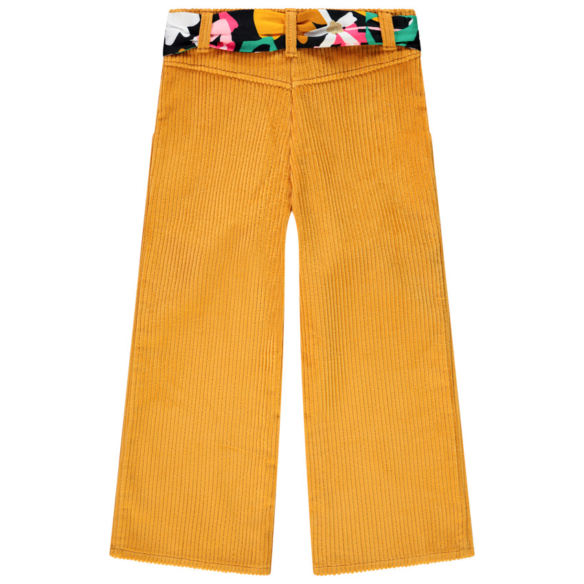 Pantalon en velours côtelé 7/8 pour enfant fille 