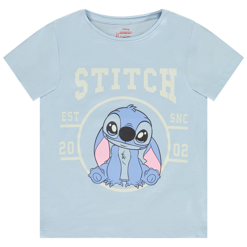 T-shirt manches courtes Stitch Disney pour fille  