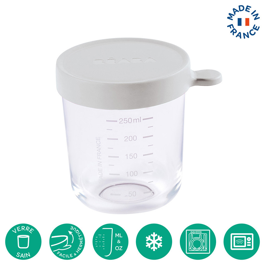 Pot de conservation en verre 250ml - Light Mist 