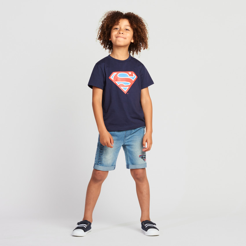 T-shirt manches courtes Superman Warner pour garçon 