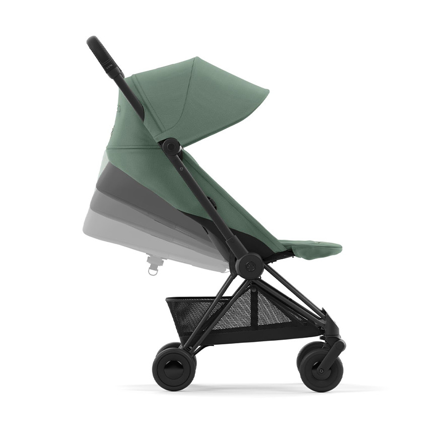 Wandelwagen buggy ultra compact COYA Matt Black/Leaf Green 