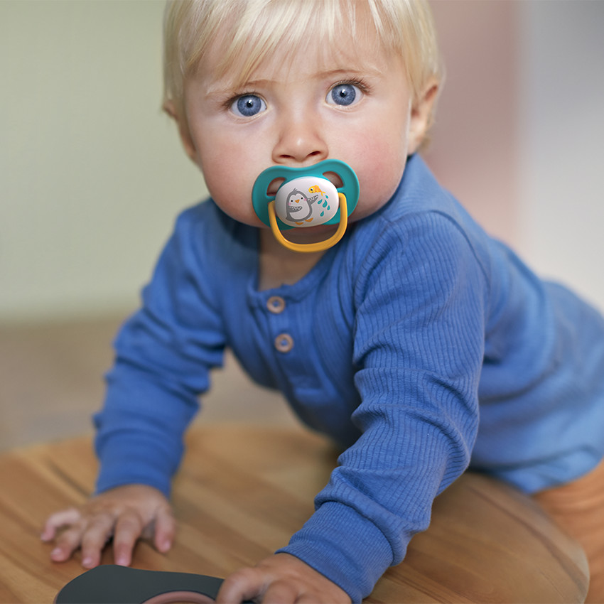 Lot de 2 sucettes silicone Ultra Air 6-18M animals (lot aléatoire) 