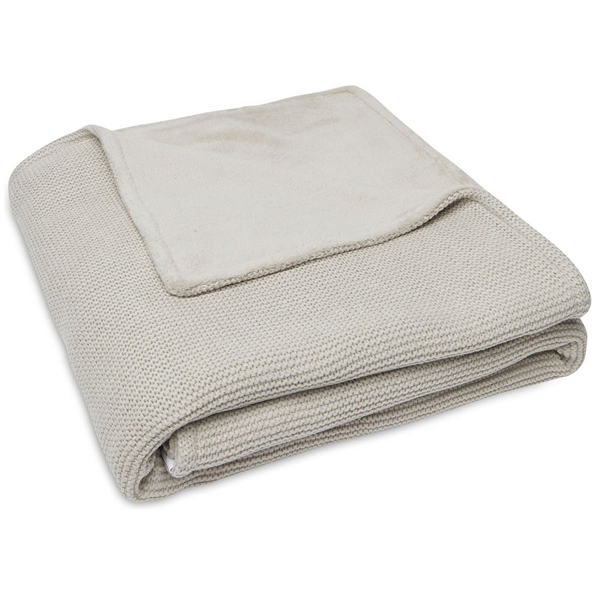 Couverture Lit Basic Knit 100x150cm Nougat/Fleece 