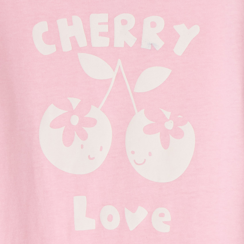 T-shirt manches courtes avec print fantaisie pour bébé fille 
