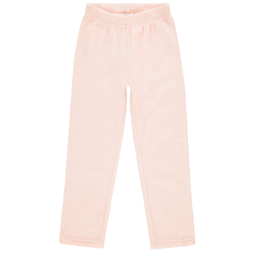 Pyjama en polaire rose à message pour enfant fille 