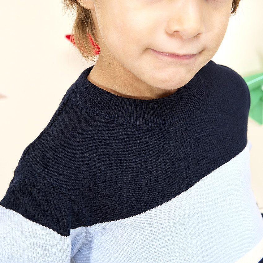 Trui met fantasie strepen voor jongen 