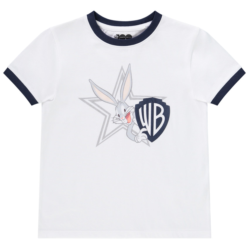 T-shirt met korte mouwen in jersey met print van Warner Bros voor jongen 