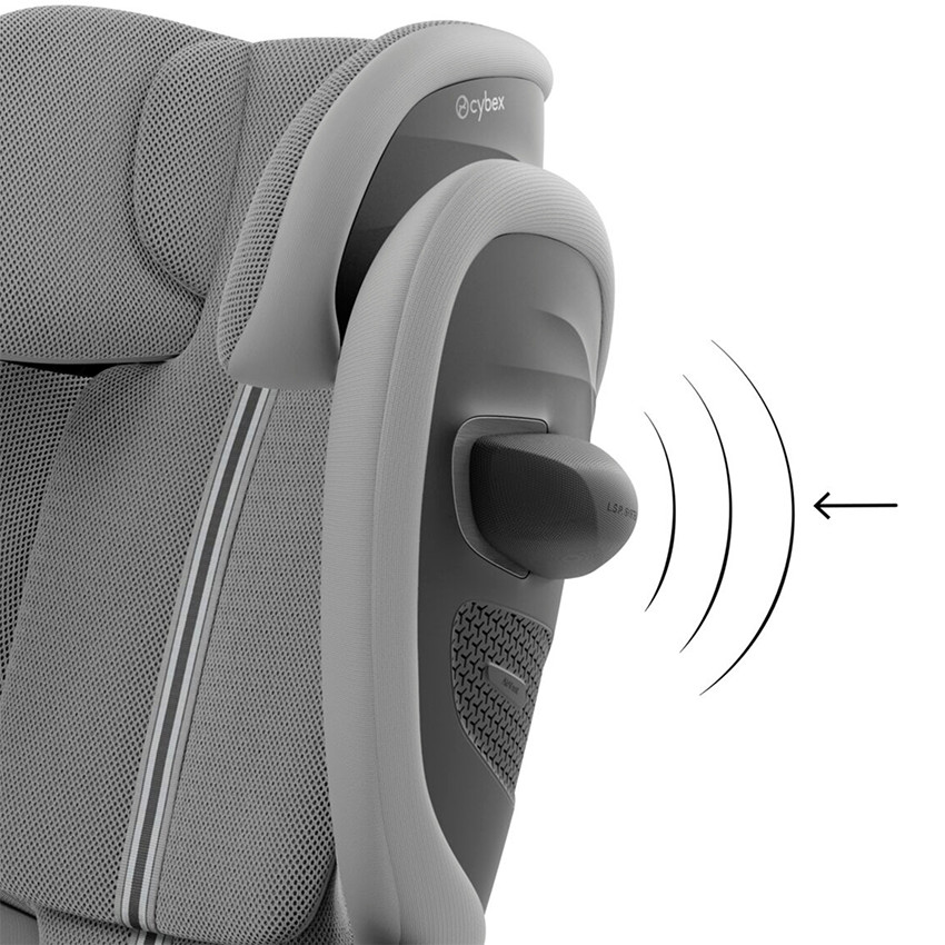 Vouwbare Solution G2 i-Fix autostoel met Plus-stof stone grey 