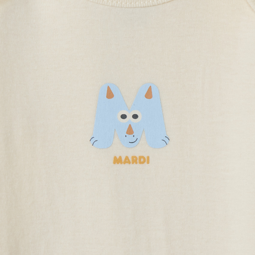 Lot de 7 bodies manches longues semainier pour bébé garçon 