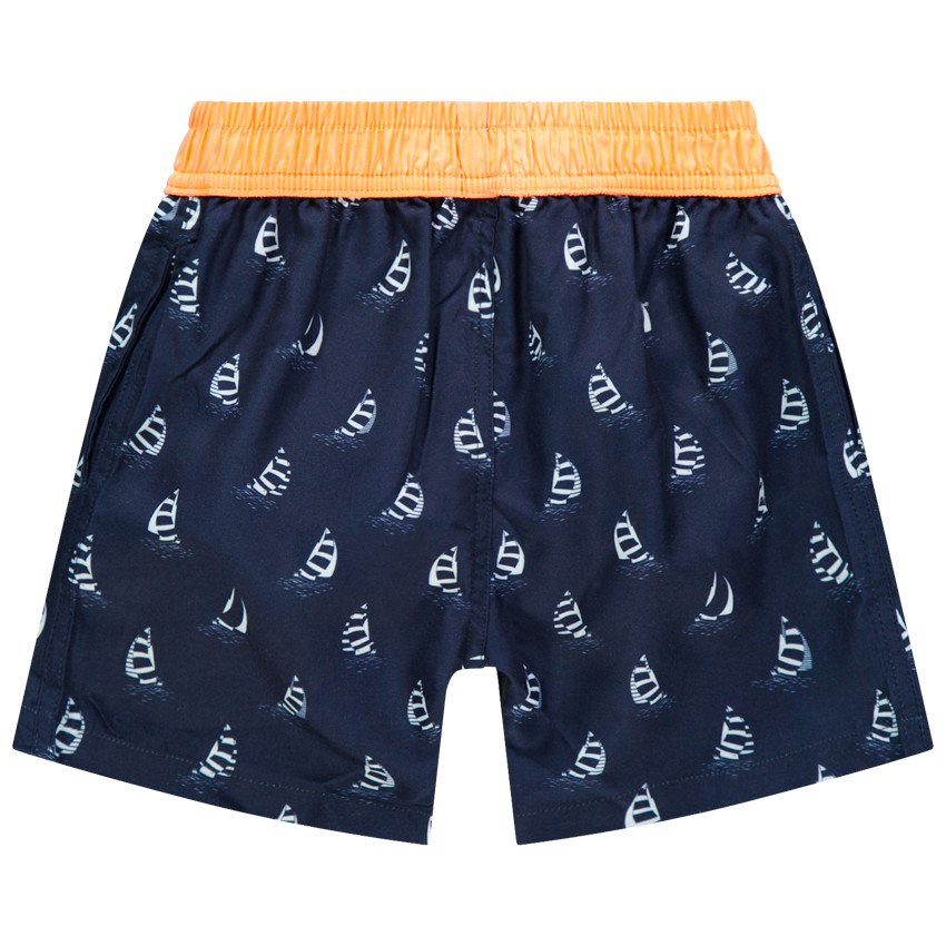 Short de bain imprimé bateaux pour enfant garçon 