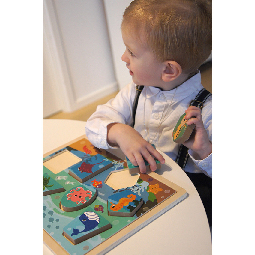 Puzzle en bois Animaux 7PCS 12M+ 