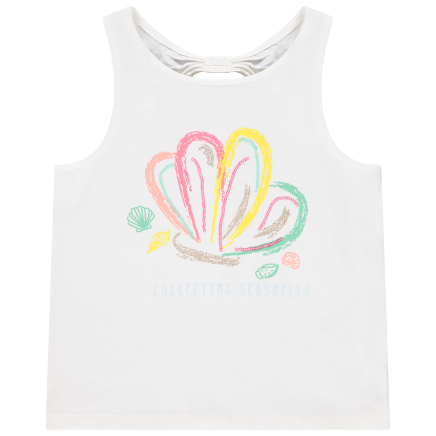 Top met pailletten en open rug voor meisjes 