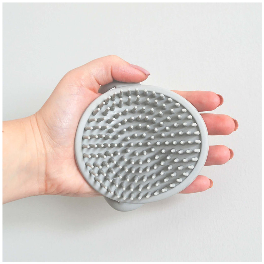 Badborstel silicone voor baby's - Taupe 