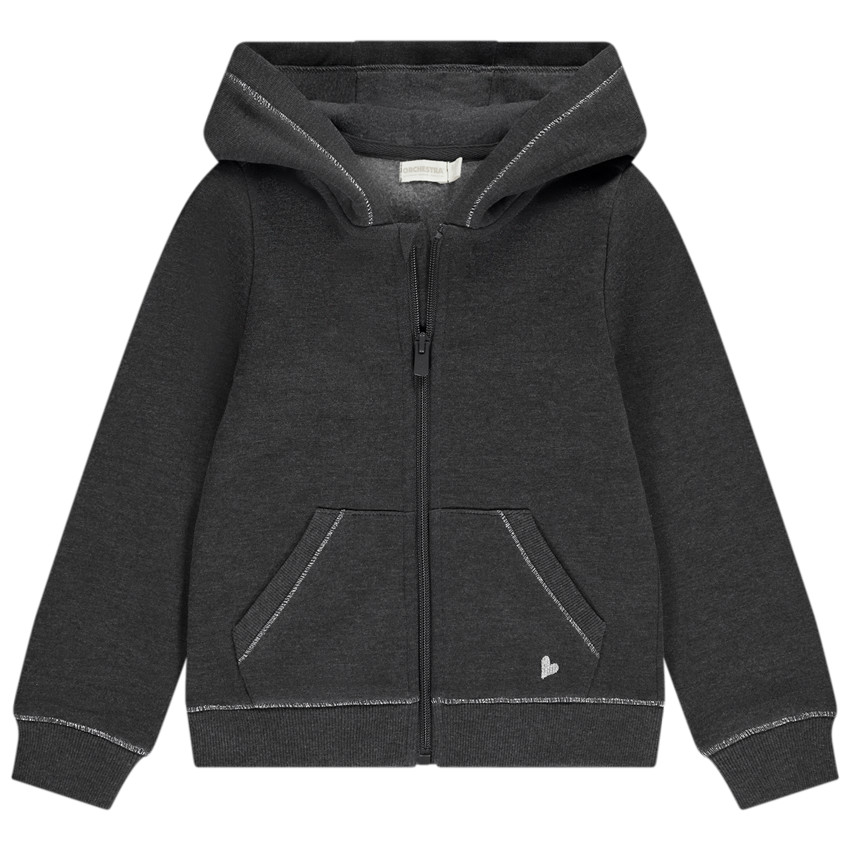 Vest met capuchon van fleece voor meisjes 