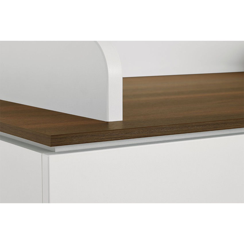 Commode à langer Lovely Aliv off white/dark walnut 