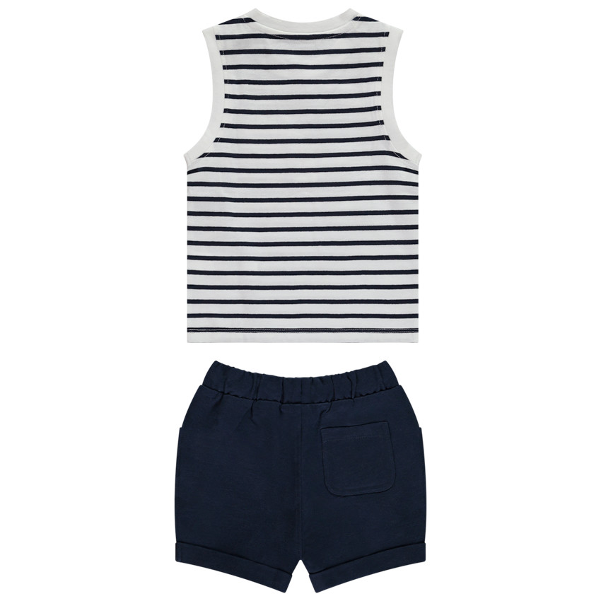 Twee-delige set met krabbenpatroon voor baby jongen 