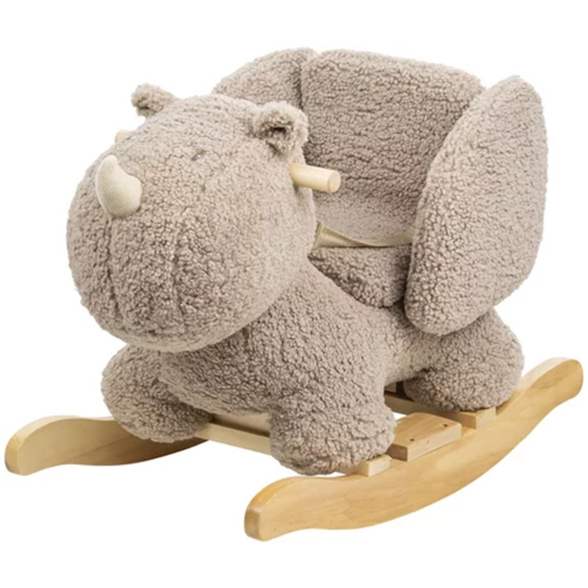 Animal à bascule - Teddy rhino - Taupe - 59 cm 