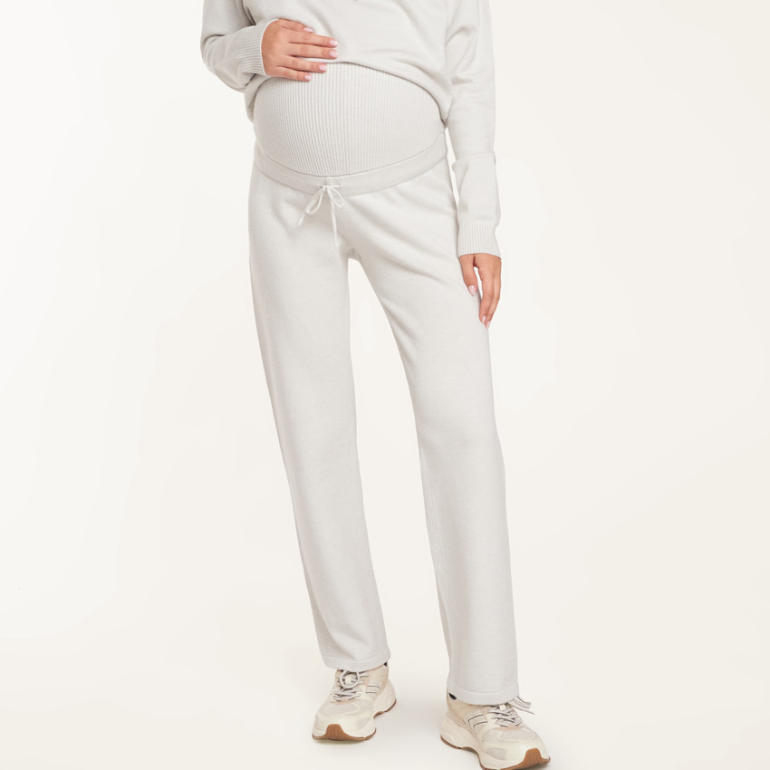 Rechtdoende zwangerschaps joggingbroek met hoge tailleband 