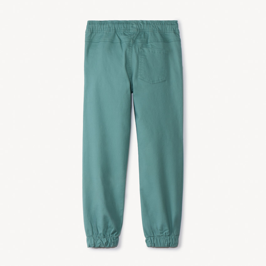 Pantalon jogger en twill uni garçon 