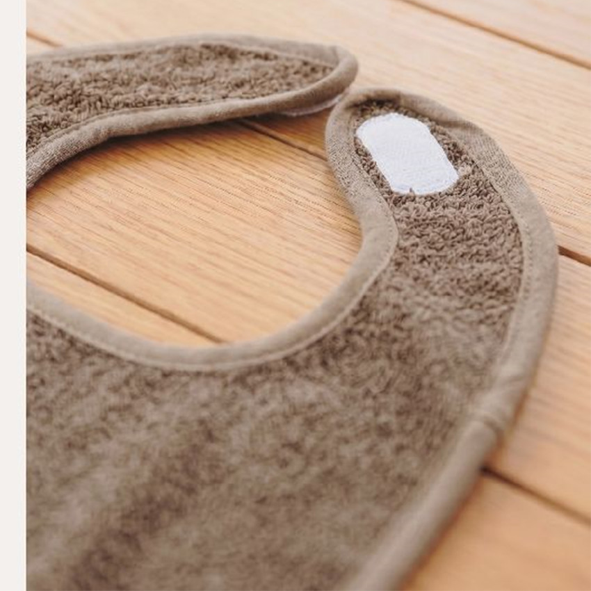 Set van 3 slabben met velcro in badstof - Natural/Soft Sand/Taupe 