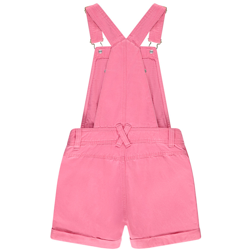 Salopette courte unie en lyocell pour fille 