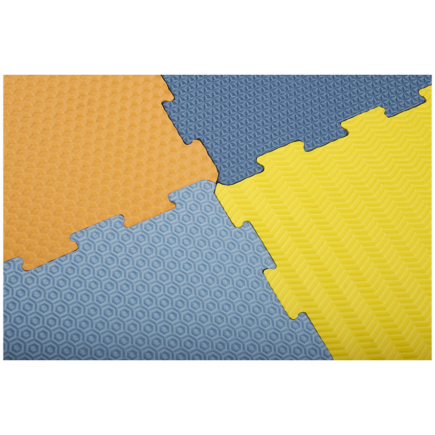 Tapis de dalles en mousse texturées 90 x 90 cm 