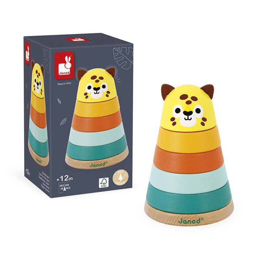 Jouet en bois Jaguar empilable - Tropik 