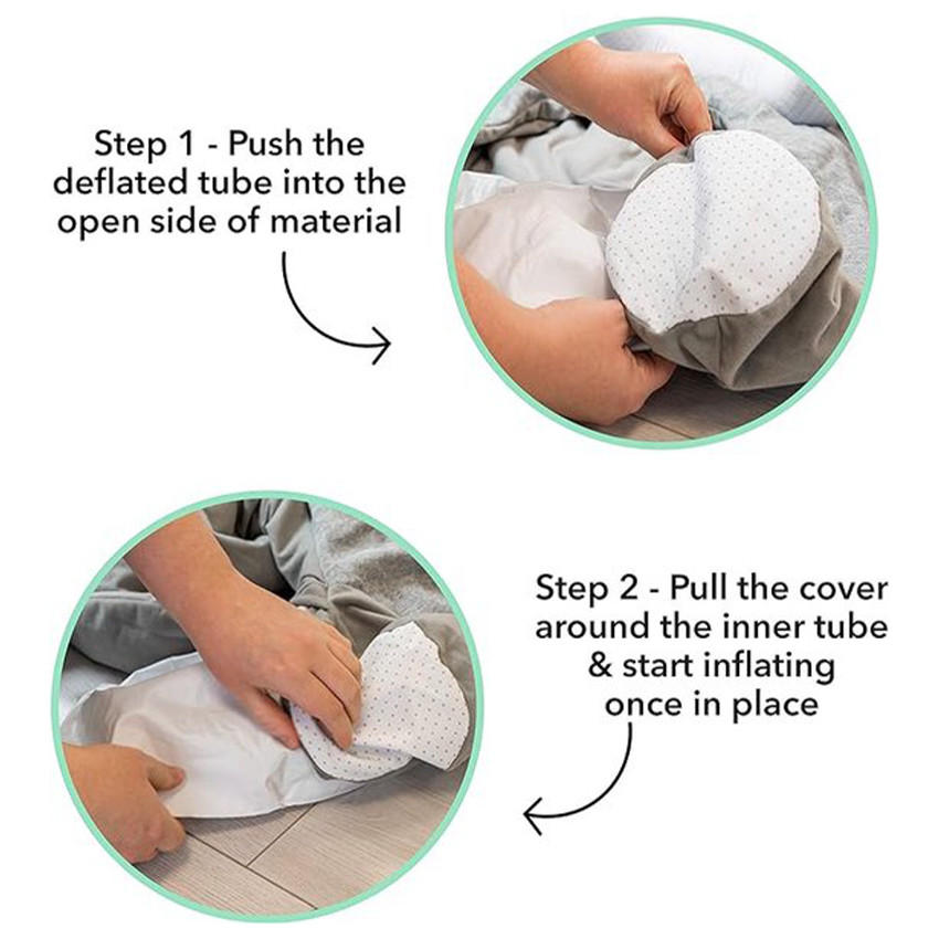 Fauteuil siège de sol gonflable Pingouin 6m+ 