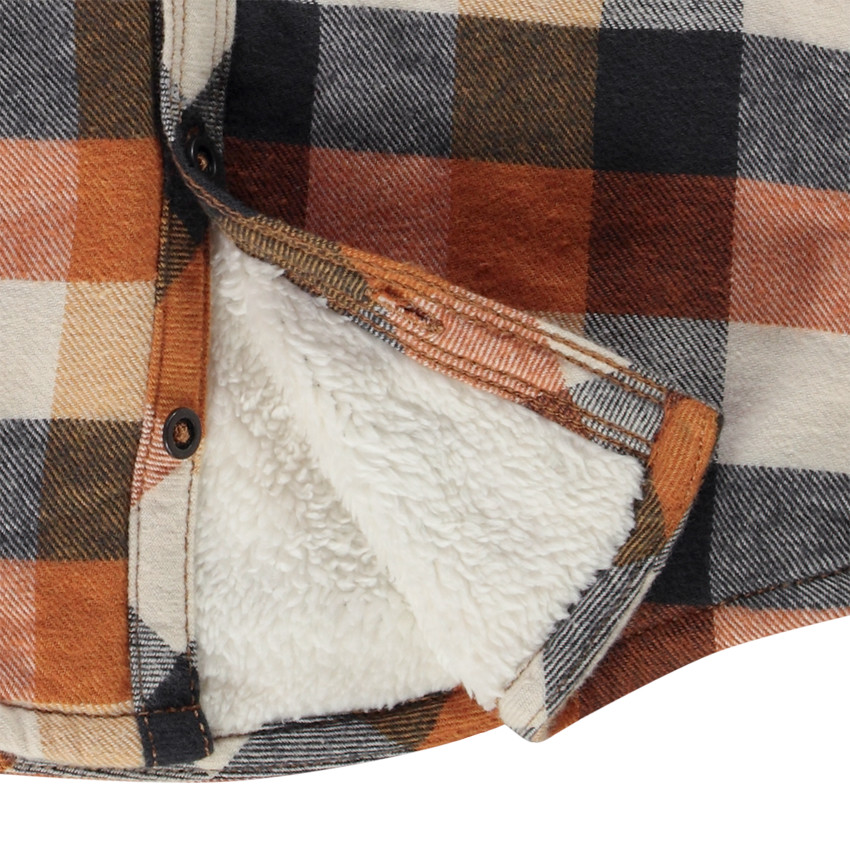 Surchemise en flanelle à carreaux pour bébé garçon 