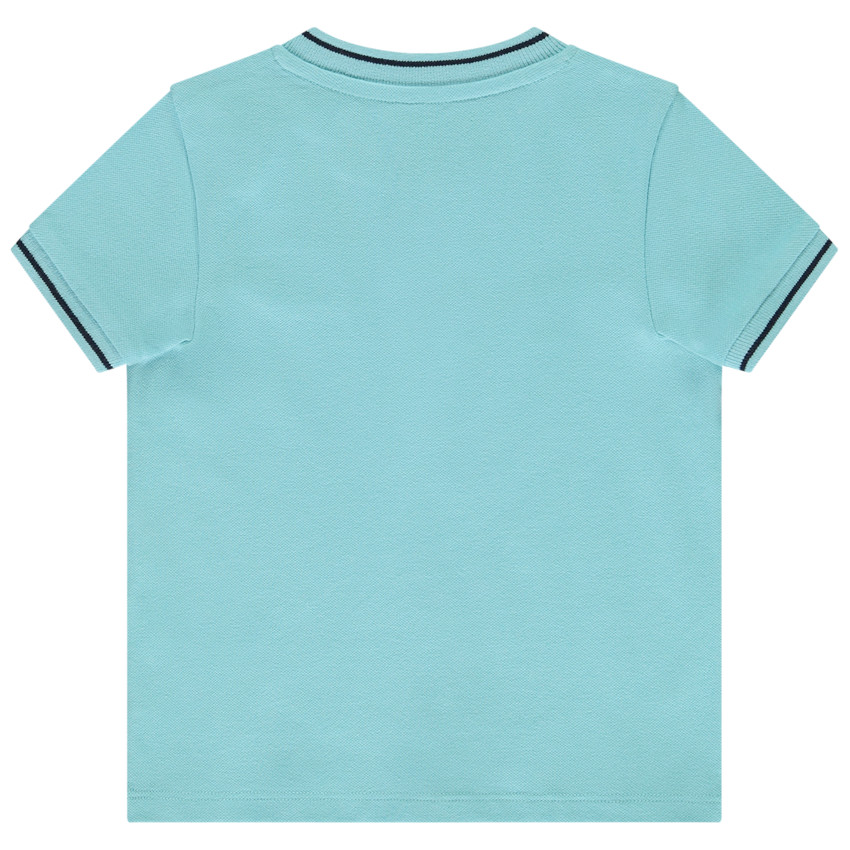 Polo met korte mouwen en teddy kraag voor baby jongen 